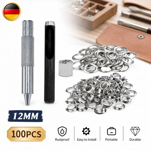 100 sätze ösen set 12mm - 100,