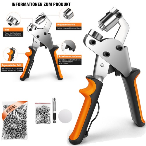 ösenzange set inkl - 500, Ösen