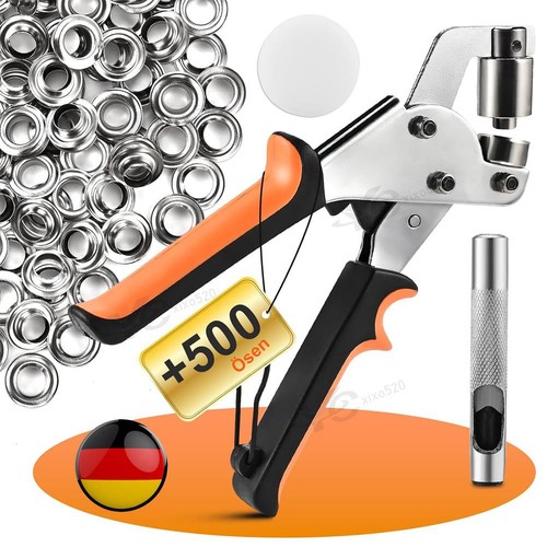 Profi ösenzange mit 500 ösen - mit,
